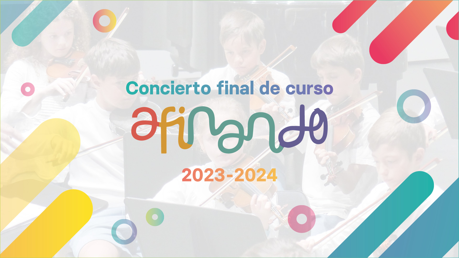Concierto final de curso · Afinando